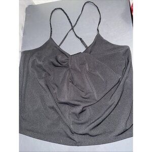Banana Republic Camisole Women’s Medium Black Stretch Adjustable Straps Cropped